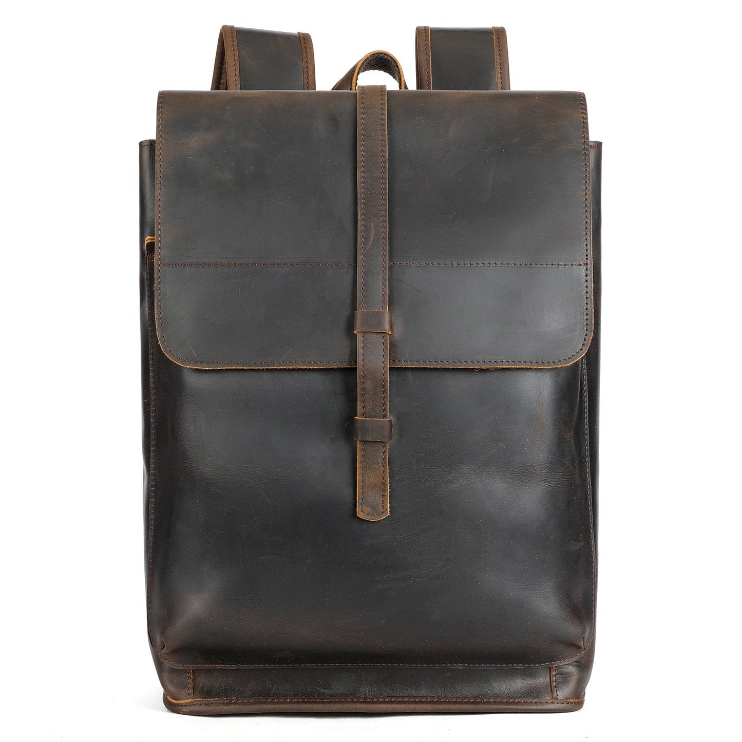 Sac à dos de voyage en cuir premium pour ordinateur portable