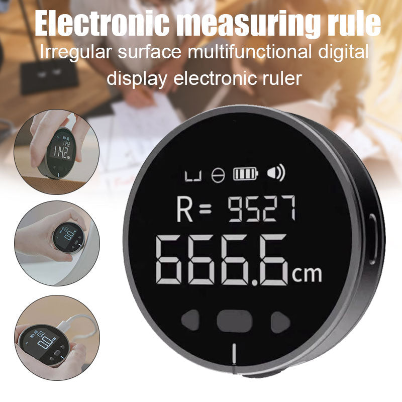 High Precision Electronic Measuring Ruler with LCD Display