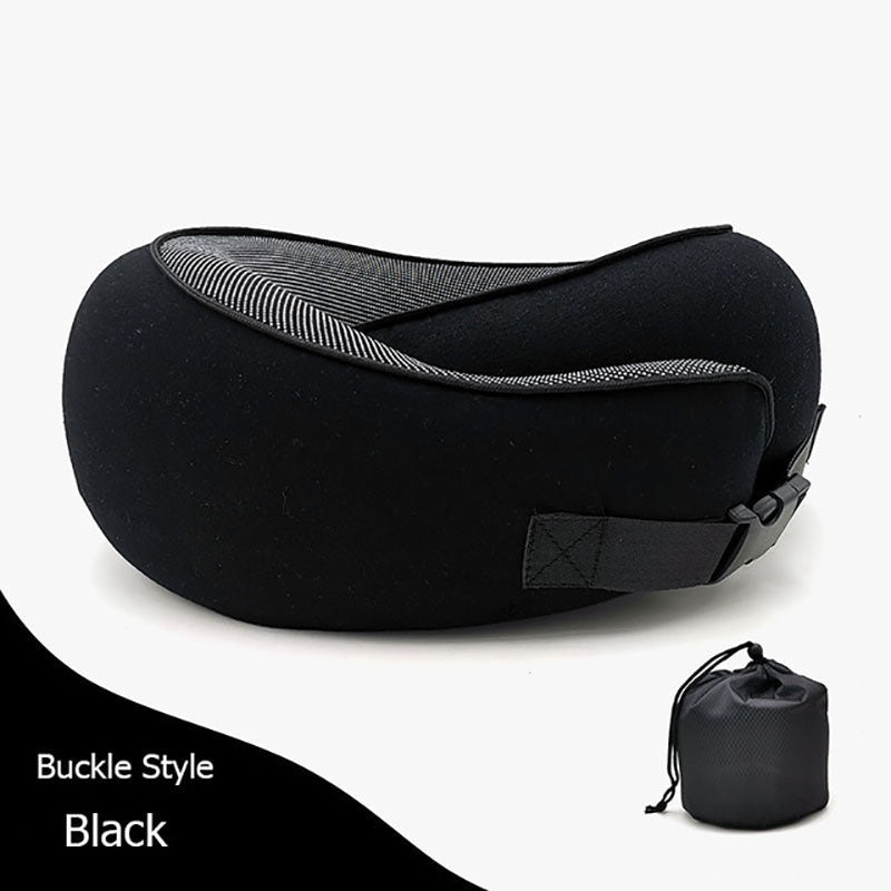 Premium Travel Neck Pillow - U-Shaped Memory Foam Cushion