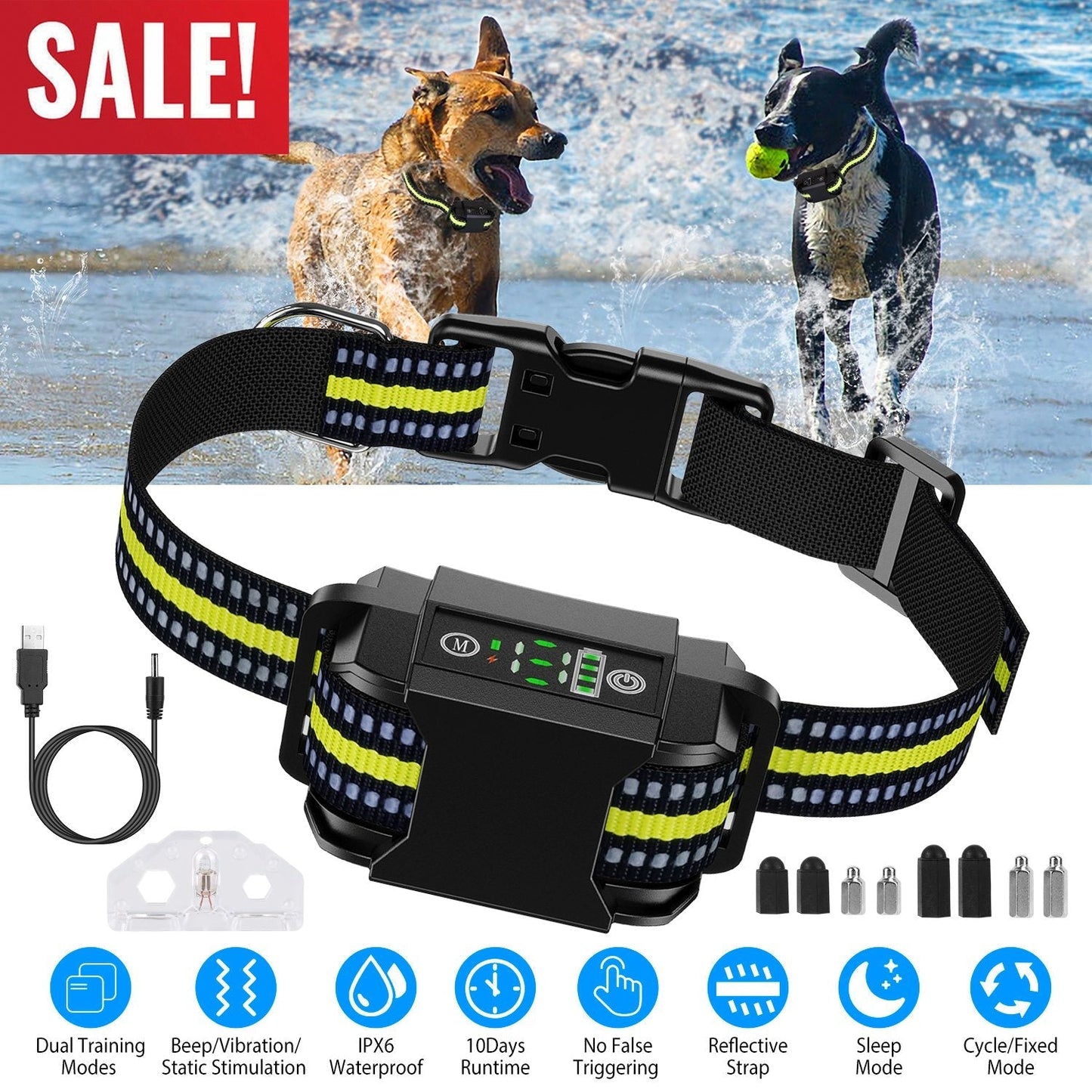 Collar Antibark Avanzado GBruno para Perros