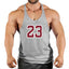 Sportswear vest men's round neck men's cotton vest loose shoulder sleeveless basketball suit - Korvel