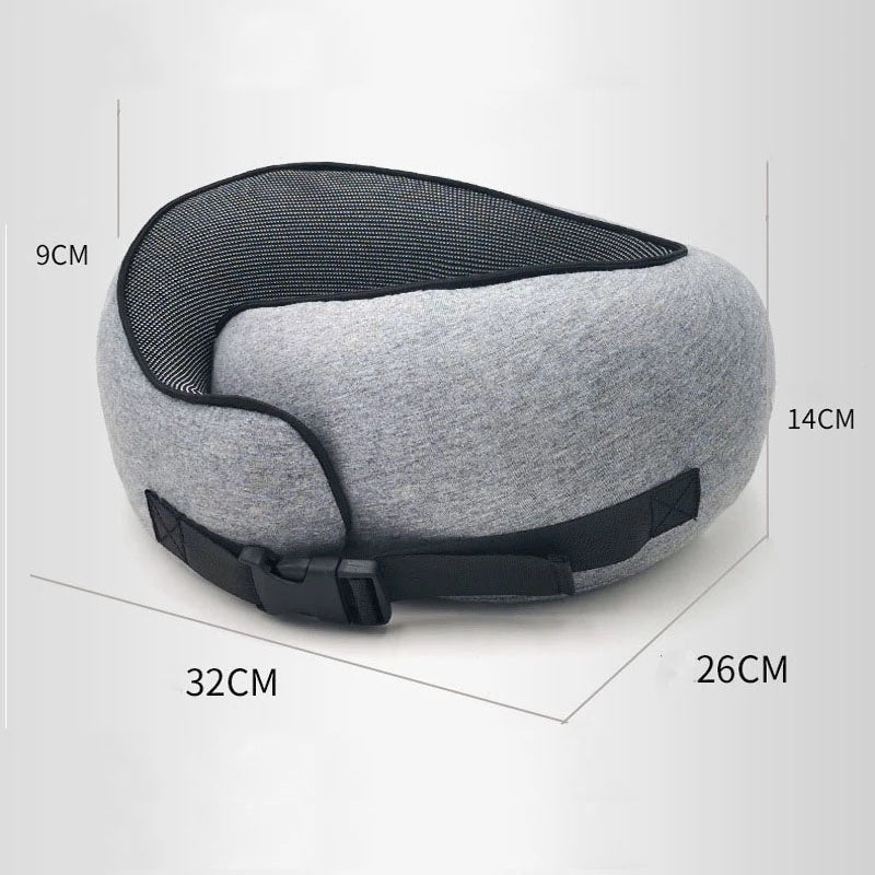 Premium Travel Neck Pillow - U-Shaped Memory Foam Cushion