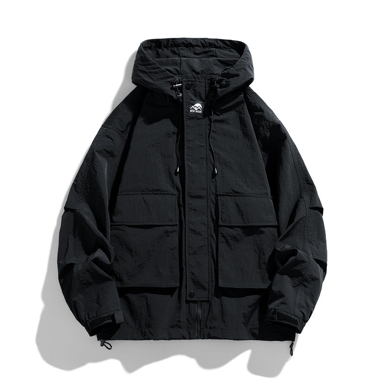 Premium Hooded Windproof Waterproof Jacket for Outdoor Use