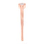 Anillo de Diamante de Plata Esterlina Baño de Oro Rosa de 14K - Talla 6