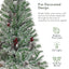 Pre-lit Xmas Tree Artificial Christmas 4-Piece Set,Garland, Wreath and Set of 2 Entrance Trees X-mas - Korvel