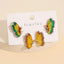 Elegant 2-Piece Rhinestone Butterfly Stud Earrings