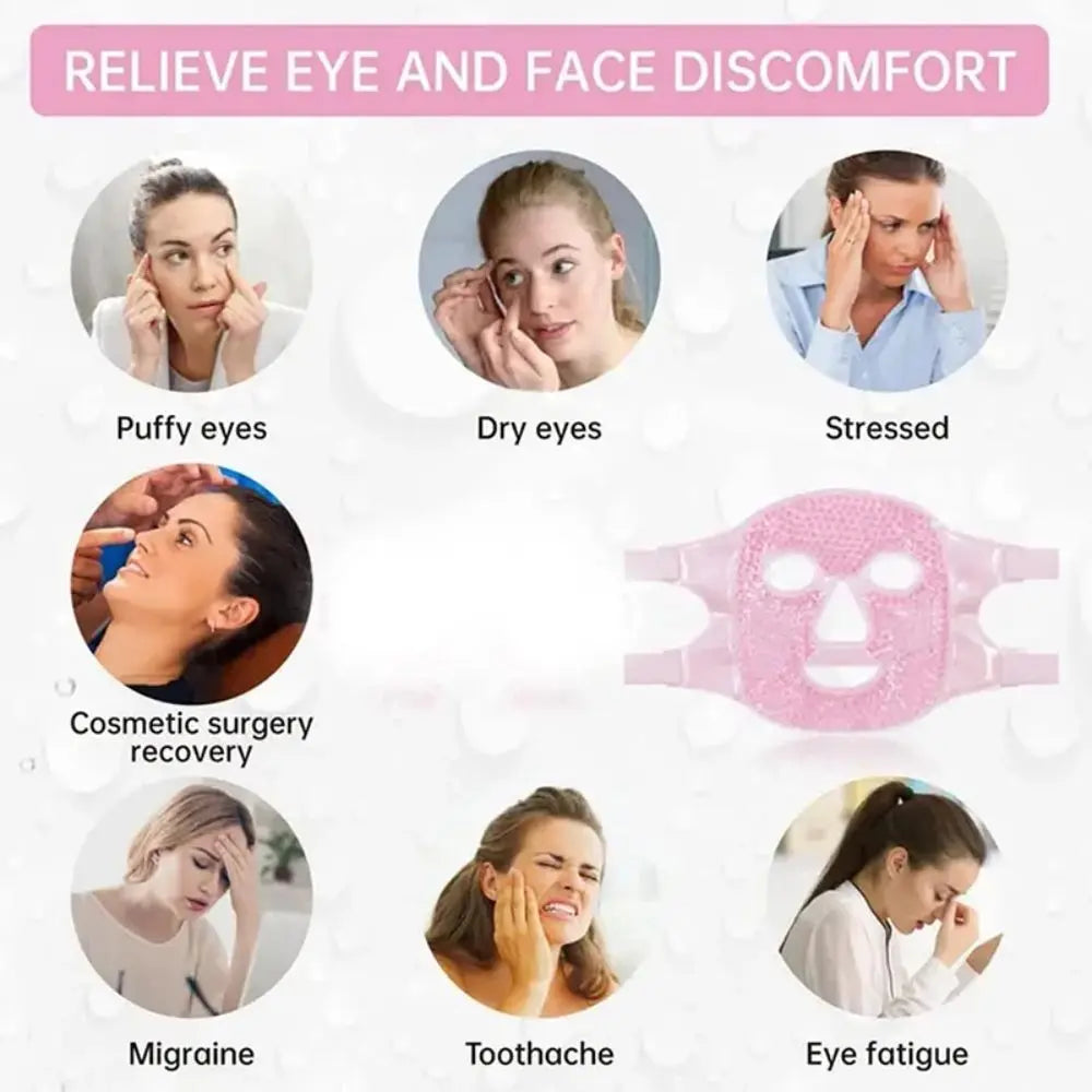 1pc full face massage ice compress can be used repeatedly - Korvel