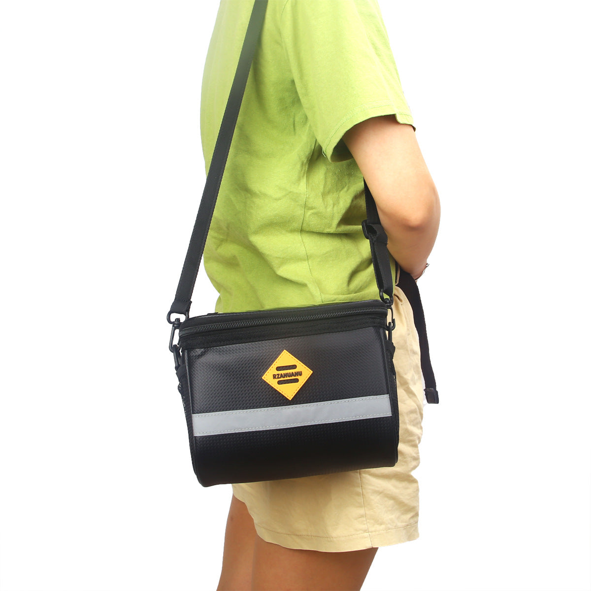 Folding Bicycle Handle Bag Large Capacity Waterproof Mountain Bike Front Bag Shoulder Bag Electric Vehicle Battery Bag - Korvel