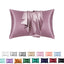 Simulation silk solid color polyester pillowcase envelope pillow pillow cases pillow pair multi-color - Korvel