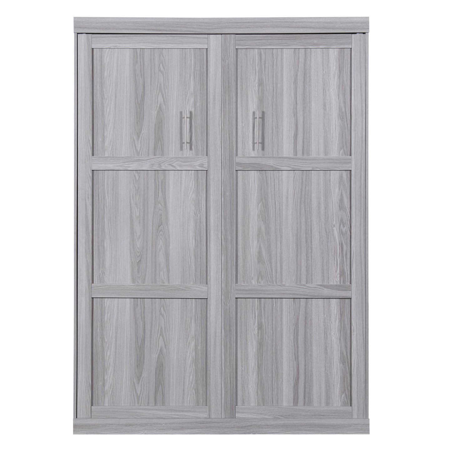 Full Size Murphy Bed, can be Folded into a Cabinet Gray - Korvel