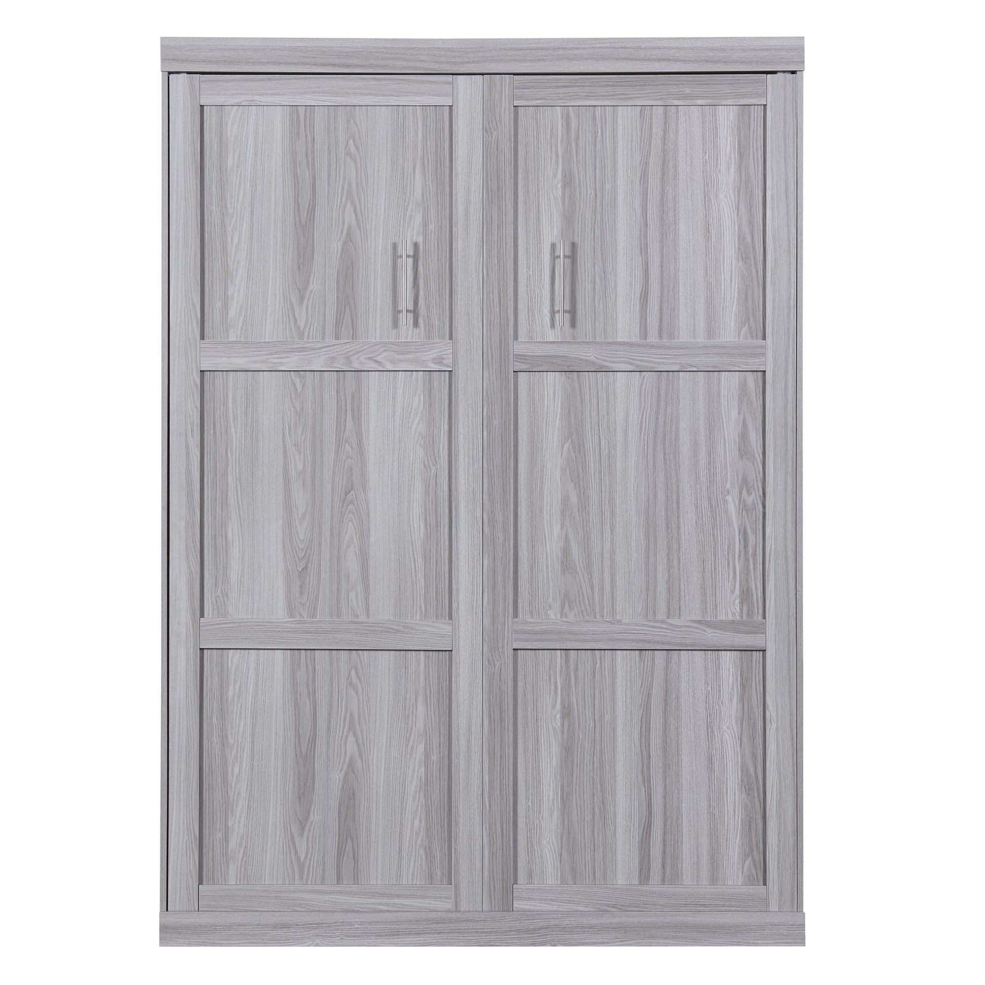 Full Size Murphy Bed, can be Folded into a Cabinet Gray - Korvel