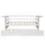 win Size Daybed with Trundle and Foldable Shelves on Both Sides White - Korvel