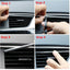 10pcs/lot Car-styling Plating Air Outlet Trim Strip Interior Air Vent Grille Switch Rim Trim Outlet Decoration Strip DIY - Korvel