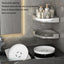 Rotating Wall-Mounted Toilet Triangle Storage Rack