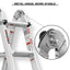 17ft Multi-Position Foldable Aluminum Ladder, A-Frame and Straight Ladder, ANSI 250lbs - Korvel