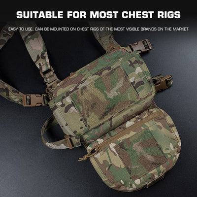 Premium Tactical Hunting Vest with Drop Pouch for Outdoor Sports