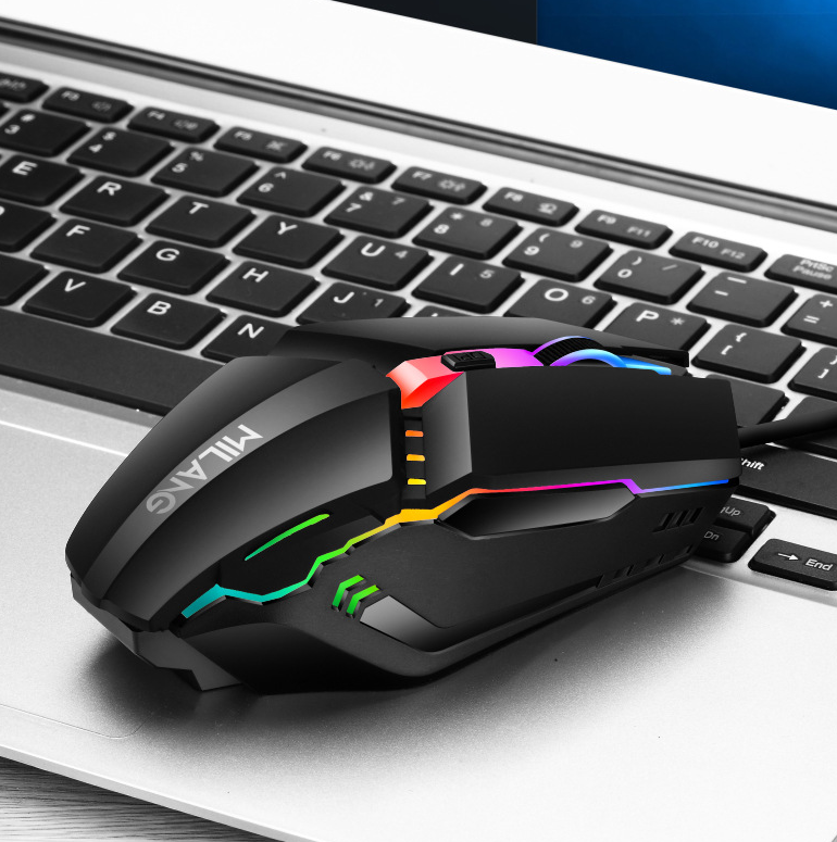 Wired mouse USB illuminated desktop computer laptop computer gaming and competitive mouse - Korvel