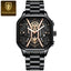 POEDAGAR Fashion Men Luxury Wristwatches Chronograph Luminous Waterproof Date Man Watch Square Dial Leather Quartz Men's Watches - Korvel