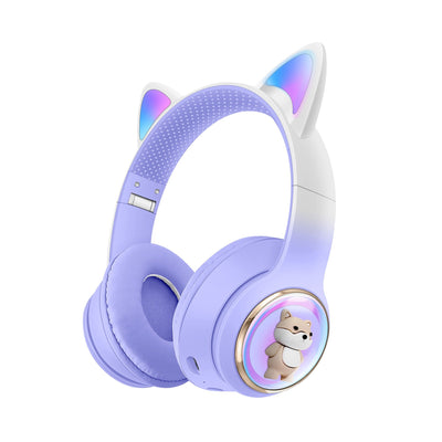 AKZ-51 Cartoon Bluetooth Over-Ear Headphones