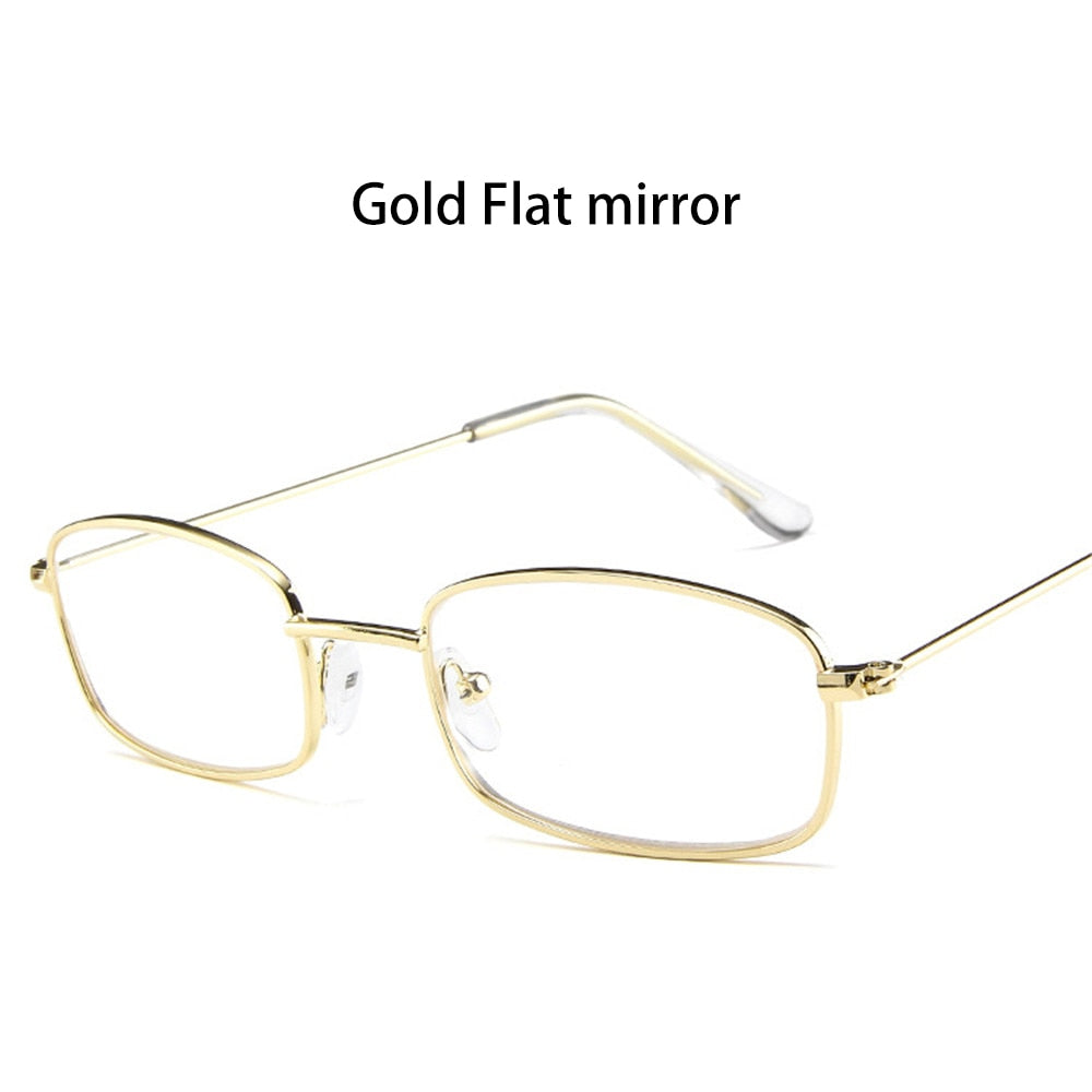 Candy Colors Metal Frame Rectangle Sunglasses Small Retro Shades UV400 Sun Glasses for Men Women Driving Eyewear Summer Goggles - Korvel