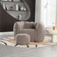 Soft Bean Bag Chair with High Resilient Foam(Chips)for living room and bedroom,Comfortable Square Lazy Sofa with Footstool - Korvel