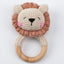 Carving Name Baby Soothing Bell Newborn Gift Bath Gift Knitted Cartoon Doll - Korvel