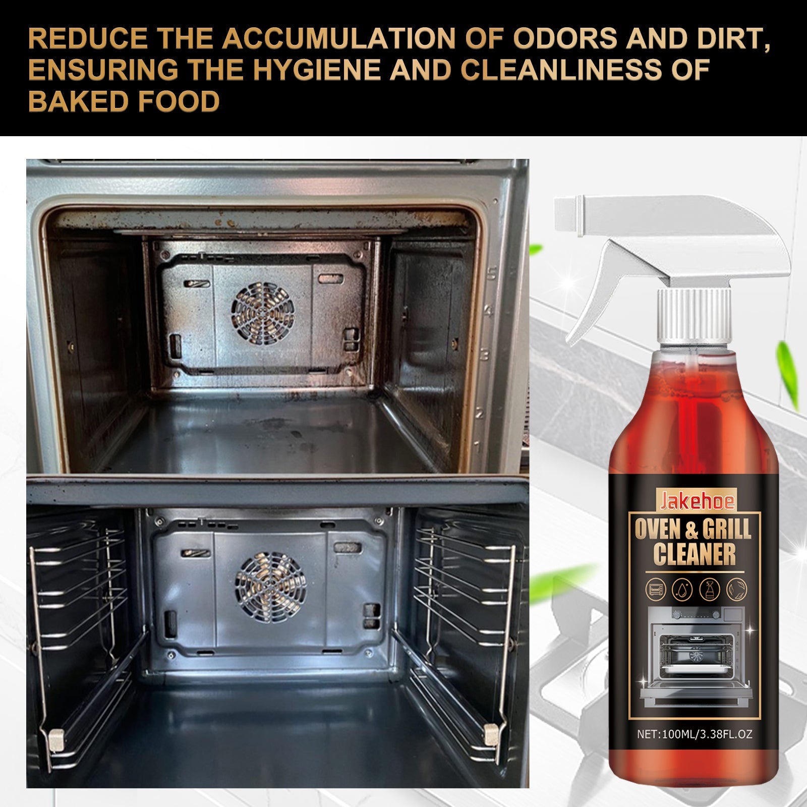 Oven & Grill Cleaner, Oven Grill Special Decontamination, Deodorization, Odor, Odor And Oil Remover - Korvel