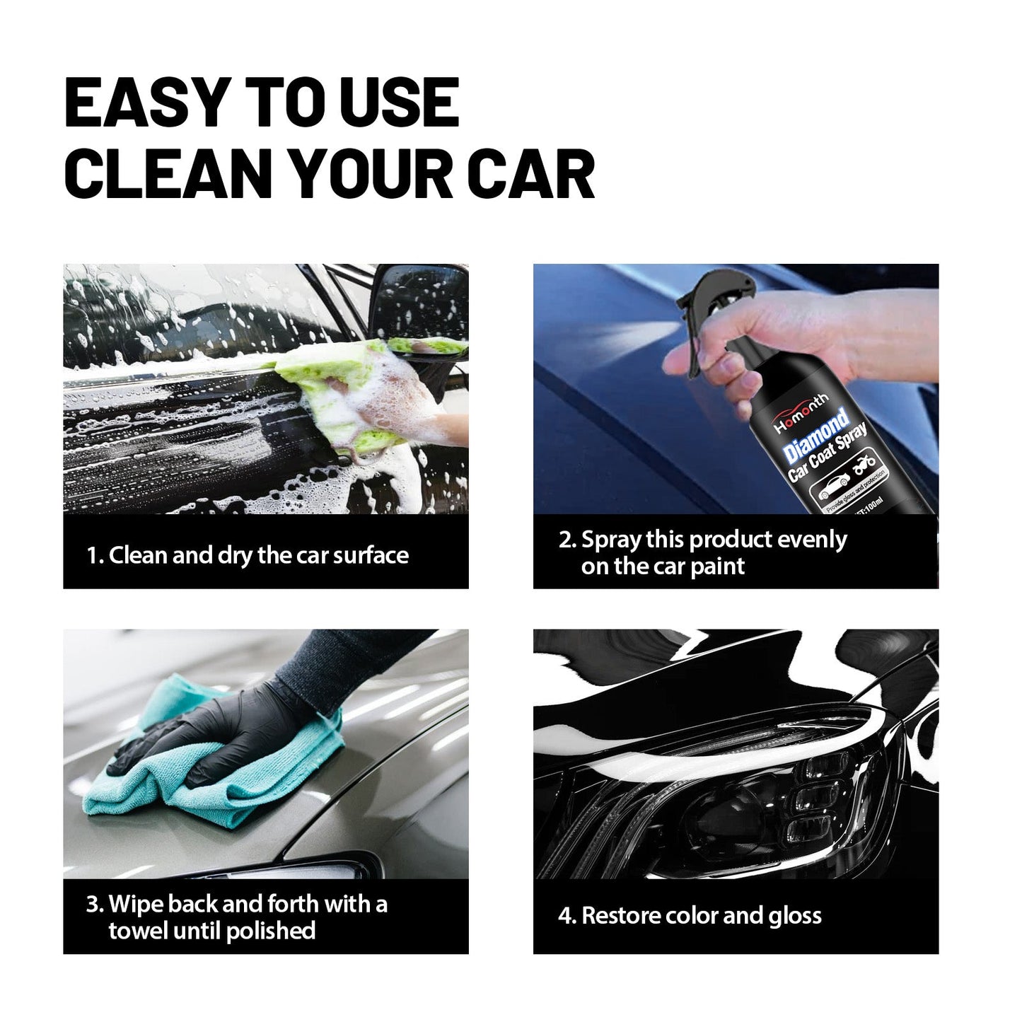 Diamond Car Coat Spray - Premium Paint Protection & Shine