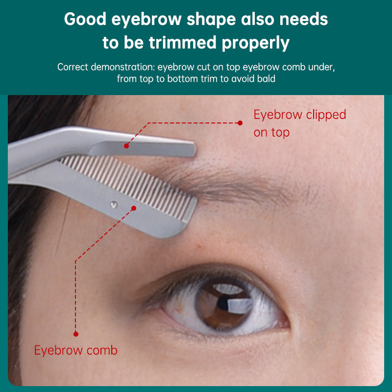 Stainless Steel Makeup Safety Eyebrow Trimmer Mini Beauty Scissors - Korvel