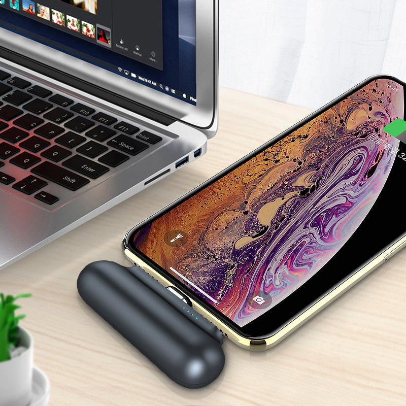 For iPhone 12 Magnetic Power Bank 2600mAh Mini Magnet Charger Power Bank For Xiaomi Emergency Portable Magnetic External Battery - Korvel