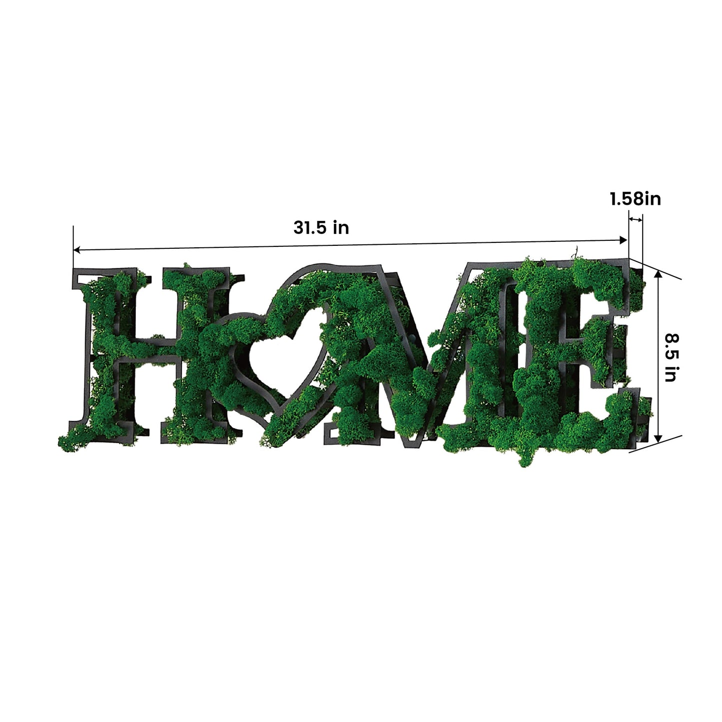 Décor mural en mousse Art Lettre HOME