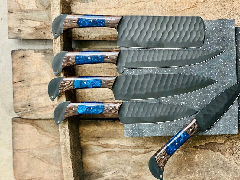 Exquisite Handmade Damascus Steel Chef Knife Set – Ideal Gift for Weddings & Special Occasions - Korvel