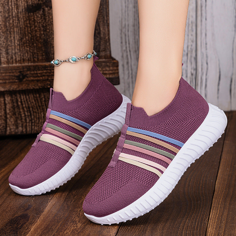 Women's Breathable Mesh Casual Flats - Plus Size Soft Bottom Pumps
