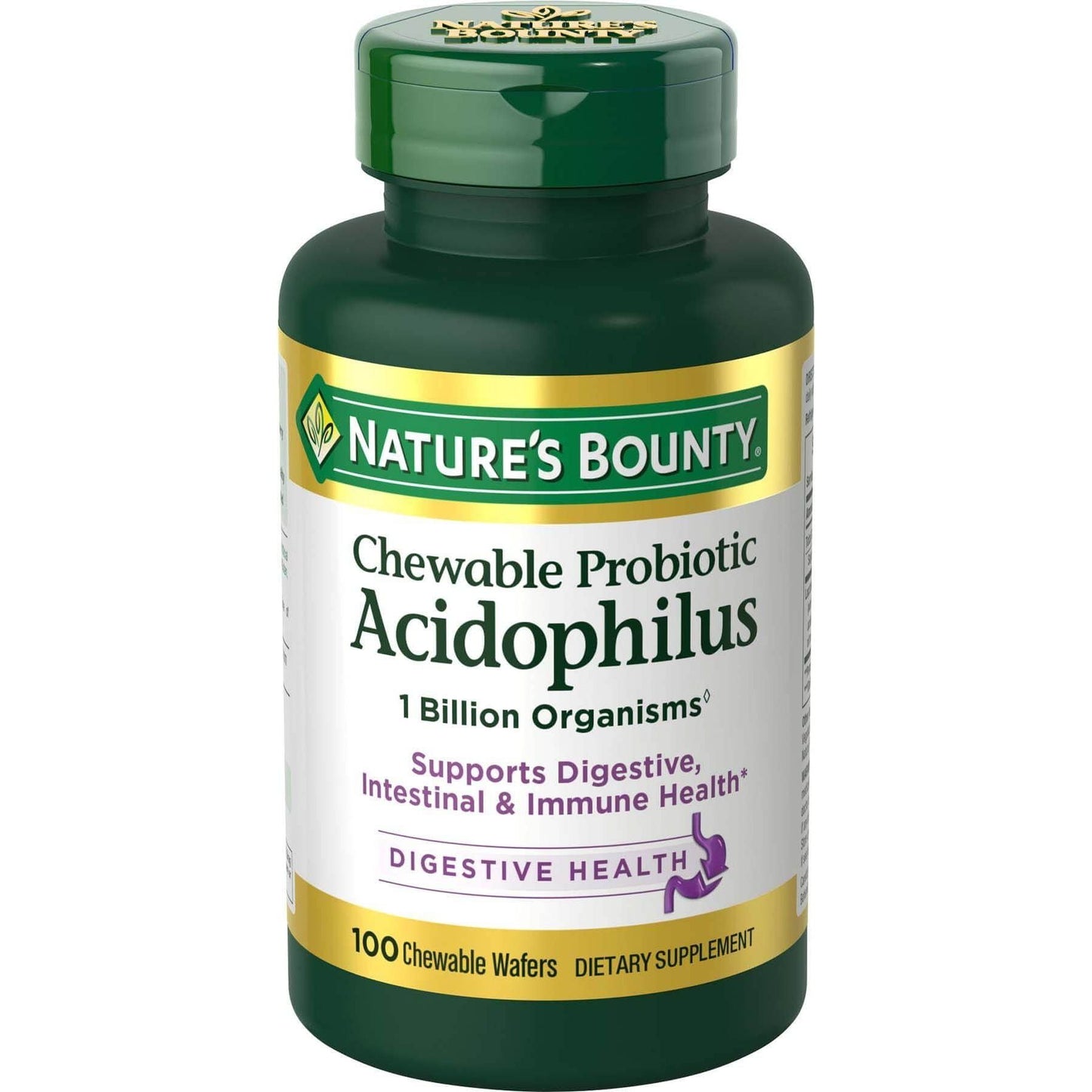 Gommes à mâcher Probiotiques Acidophilus de Nature's Bounty