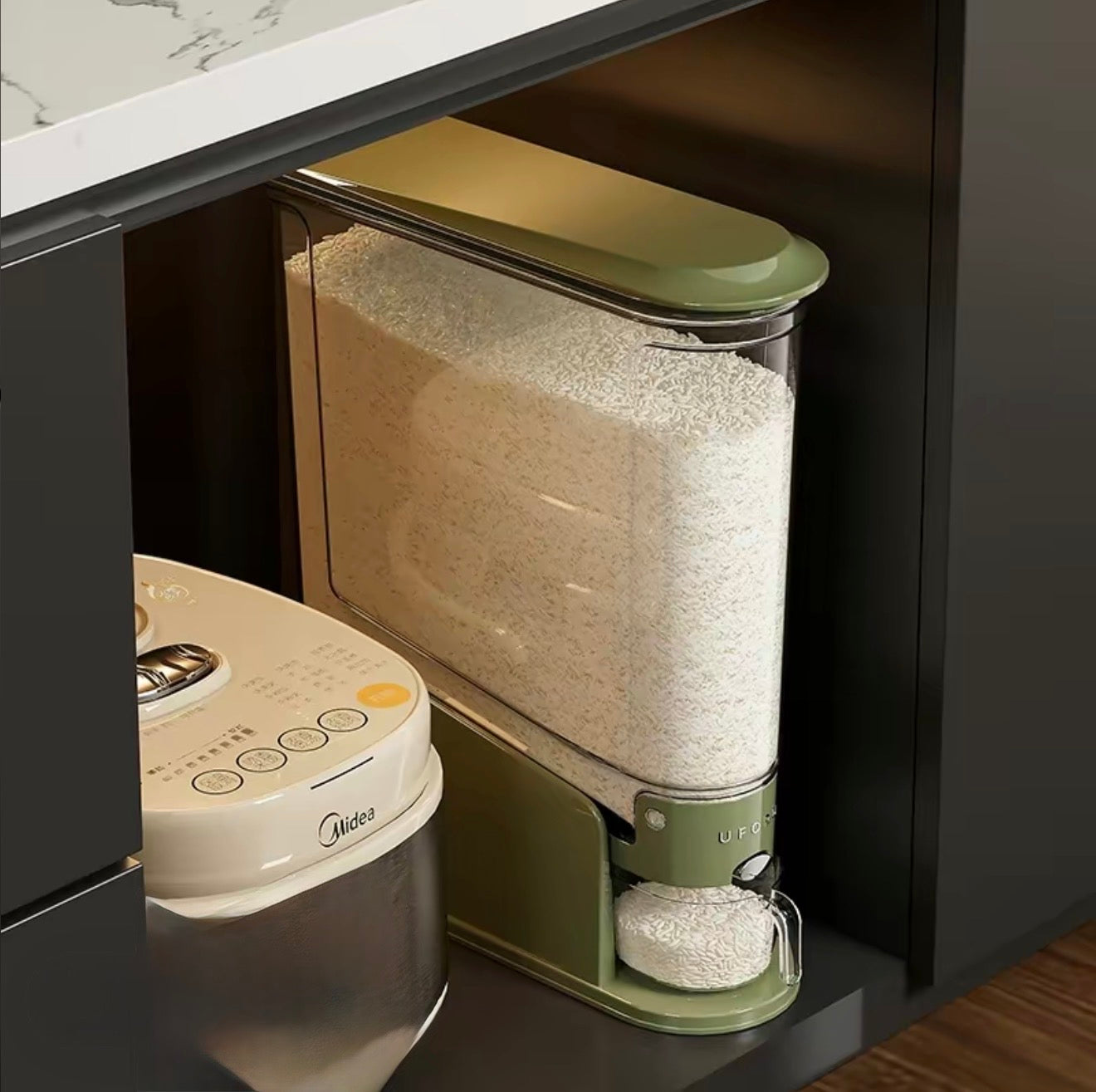 GrainGuard Rice Dispenser - Premium Food Storage Solution