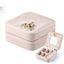 Elegant PU Leather Jewelry Organizer with Mirror