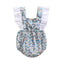 Baby jumpsuit with floral and contrasting colors, baby jumpsuit, baby clothing - Korvel