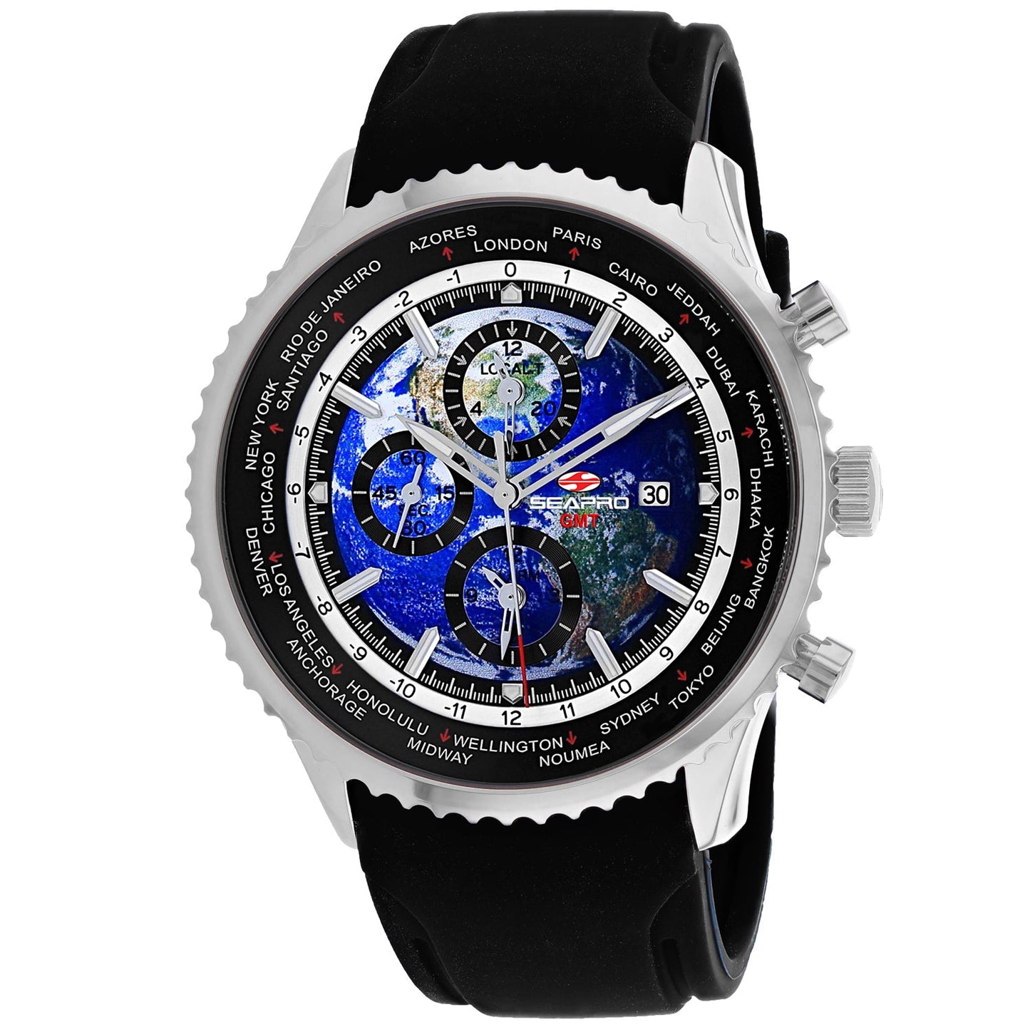 Seapro Men's Meridian World Timer GMT Watch