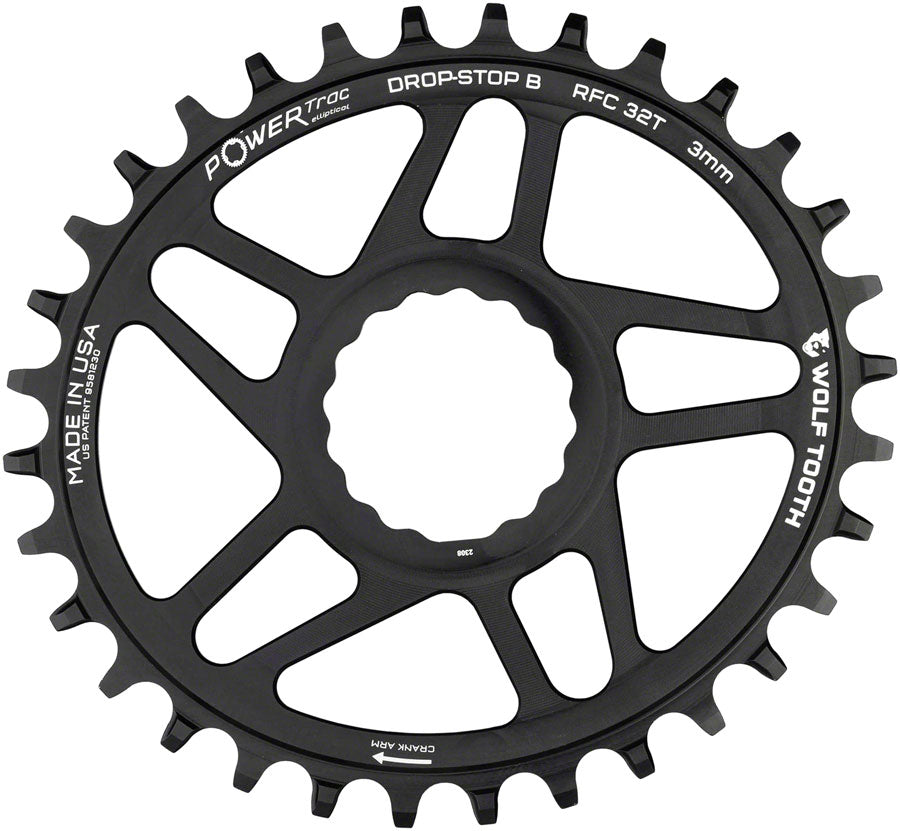 Chaîne de montage direct elliptique Wolf Tooth - 32t pour manivelles Boost