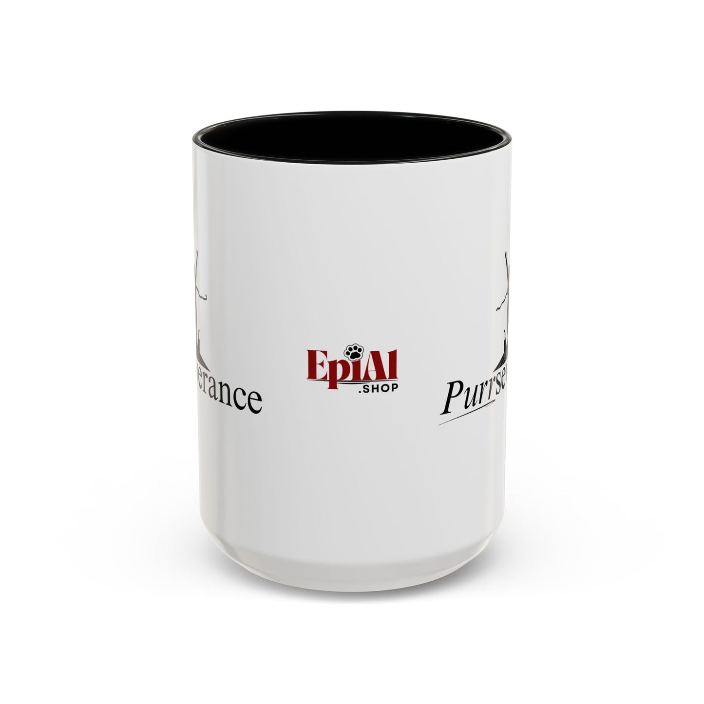 Purrseverance Accent Coffee Mug - Stylish & Functional