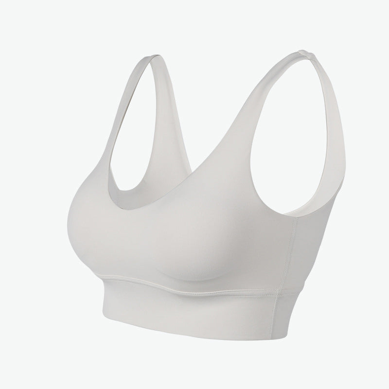 High intensity sports bra women's beautiful back top fitness vest running gathering shock-absorbing yoga bra - Korvel