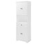 Elegant Tall Bathroom Cabinet with Ample Storage Space