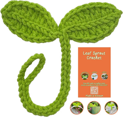 Cute Knitted Crochet Leaf Sprout - Multi-Functional Accessory