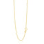 14k Yellow Gold Adjustable Cable Chain Necklace