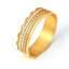 Elegant 18K Gold-Plated Czech Diamond Bracelet