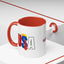 Taza de café con acento vibrante de EE. UU.