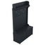 Hall tree with storage desk, entrance desk with drawers and 5 hooks, display rack, dark blue - Korvel
