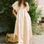 Smocked Puff Sleeve Midi Dress - Chic and Flattering Design