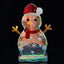 Christmas Colorful Glowing Snowman Ornament Flat Snowman Desktop Plug in Night Light - Korvel