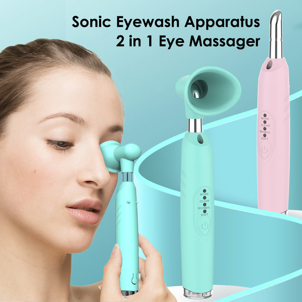 3-Speed Electric Sonic Eyewash Instrument Household Eye Massager Portable Eyewasher Eyeball Cleaning And Moisturizing Instrument - Korvel
